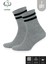 Kral Socks Erkek - Kadın Çizgili Kolej Tenis Çorabı Pamuklu Terletmez Çorap 1