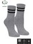 Kral Socks Erkek - Kadın Çizgili Kolej Tenis Çorabı Pamuklu Terletmez Çorap 4