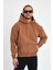 Kahverengi Hoodie, Oversize Sweatshirt, Erkek Hoodie, Kanguru Cep Kapüşonlu 2