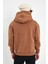 Kahverengi Hoodie, Oversize Sweatshirt, Erkek Hoodie, Kanguru Cep Kapüşonlu 3