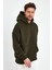 Haki Hoodie, Oversize Sweatshirt, Erkek Hoodie, Kanguru Cep Kapüşonlu 5