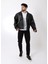 Oversize Bel Lastikli Suni Deri Mont ARW-OVR-50372 1