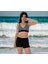 Kruvaze Desenli Şortlu Büyük Beden Bikini 1