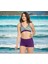 Kruvaze Desenli Şortlu Büyük Beden Bikini 2