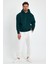 Koyu Yeşil Hoodie, Oversize Sweatshirt, Erkek Hoodie, Kanguru Cep Kapüşonlu 1