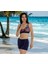 Kruvaze Desenli Şortlu Büyük Beden Bikini 2