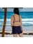 Kruvaze Desenli Şortlu Büyük Beden Bikini 3