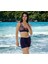 Kruvaze Desenli Şortlu Büyük Beden Bikini 4