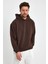 Kahverengi Hoodie, Oversize Sweatshirt, Erkek Hoodie 2