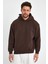 Kahverengi Hoodie, Oversize Sweatshirt, Erkek Hoodie 4