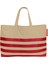 Mega Tote Çanta - Su Itici Plaj Çantası Günlük Omuz Çantası ve Kol Çantası The Tote Bag Bej 3