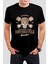 California Motorcu Kuru Kafa Baskılı Siyah Unisex Tişört C280 1