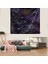 Güneş ve Ay Gökyüzü Leke Tutmaz Kadife Dokulu Kumaş Duvar Örtüsü Duvar Halısı Tapestry 1