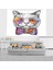 Kedi Desenli Sevimli Gözlüklü Kedi Leke Tutmaz Kadife Doku Kumaş Duvar Örtüsü Duvar Halısı Tapestry 1