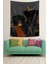 Siyah Kadın ve Erkek Leke Tutmaz Kumaş Duvar Örtüsü Duvar Halısı Tapestry 3