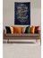 Lacivert Oscar Wilde Saying Leke Tutmaz Kadife Kumaş Duvar Örtüsü Duvar Halısı Tapestry 3
