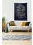 Lacivert Oscar Wilde Saying Leke Tutmaz Kadife Kumaş Duvar Örtüsü Duvar Halısı Tapestry 4