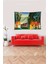 Çok Renkli Kubik Tasarımlı Leke Tutmaz Kadife Kumaş Duvar Örtüsü Duvar Halısı Tapestry 3