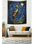 Yıldızlı Geceler ve Van Gogh Leke Tutmaz Kumaş Duvar Örtüsü Duvar Halısı Tapestry 2