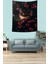 Çiçeklerin Içindeki Heterokromik Gözlü Kedi Leke Tutmaz Kumaş Duvar Örtüsü Duvar Halısı Tapestry 2