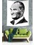 Ulu Önder Mustafa Kemal Atatürk Portre Leke Tutmaz Kadife Kumaş Duvar Örtüsü Duvar Halısı Tapestry 2