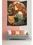 Vintage Kedi ve Kız Leke Tutmaz Mikropetek Kumaş Duvar Örtüsü Duvar Halısı Tapestry 1