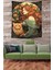 Vintage Kedi ve Kız Leke Tutmaz Mikropetek Kumaş Duvar Örtüsü Duvar Halısı Tapestry 2
