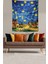 Yıldızlı Geceler Köy Evleri Van Gogh Leke Tutmaz Kumaş Duvar Örtüsü Duvar Halısı Tapestry 2