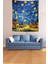 Yıldızlı Geceler Köy Evleri Van Gogh Leke Tutmaz Kumaş Duvar Örtüsü Duvar Halısı Tapestry 3