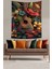 Çiçekler Içerisindeki Gitar Leke Tutmaz Kumaş Duvar Örtüsü Duvar Halısı Tapestry 3