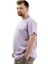 Büyük Beden Erkek T-Shirt Bisiklet Yaka Basic 20031 Lila 2