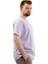 Büyük Beden Erkek T-Shirt Bisiklet Yaka Basic 20031 Lila 3