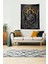 Siyah Şövalye Desenli Leke Tutmaz Kadife Kumaş Duvar Örtüsü Duvar Halısı Tapestry 3