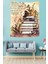 Kitap Okuyan Kız Kitaplık Temalı Leke Tutmaz Kumaş Duvar Örtüsü Duvar Halısı Tapestry 3