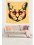 Kedi Desenli Sevimli Kedi Leke Tutmaz Kadife Dokulu Kumaş Duvar Örtüsü Duvar Halısı Tapestry 2