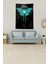 Siyah Butterfly Kelebek Leke Tutmaz Kadife Kumaş Duvar Örtüsü Duvar Halısı Tapestry 2