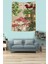 Ahududu ve Mantarlar Leke Tutmaz Kumaş Duvar Örtüsü Duvar Halısı Tapestry 2