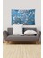 Mavi Almond Blossom Leke Tutmaz Kadife Kumaş Duvar Örtüsü Duvar Halısı Tapestry 2