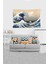 Beyaz Katsushika Hokusai Dalga Serisi Leke Tutmaz Kadife Kumaş Duvar Örtüsü Duvar Halısı Tapestry 3