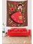 Çiçekler Içerisindeki Neşeli Kız Leke Tutmaz Kumaş Duvar Örtüsü Duvar Halısı Tapestry 1