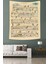 Kış Temalı Nota Leke Tutmaz Kumaş Duvar Örtüsü Duvar Halısı Tapestry 1