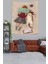 Kitap Okuyan Kız Ve Kedi Leke Tutmaz Kumaş Duvar Örtüsü Duvar Halısı Tapestry 3