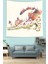 Floral Desen Kedi Leke Tutmaz Kumaş Duvar Örtüsü Duvar Halısı Tapestry 2