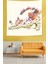 Floral Desen Kedi Leke Tutmaz Kumaş Duvar Örtüsü Duvar Halısı Tapestry 3