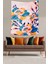 Romantik Gül Modern Renkli Çiçekler Leke Tutmaz Kumaş Duvar Örtüsü Duvar Halısı Tapestry 1