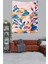 Romantik Gül Modern Renkli Çiçekler Leke Tutmaz Kumaş Duvar Örtüsü Duvar Halısı Tapestry 2