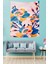 Romantik Gül Modern Renkli Çiçekler Leke Tutmaz Kumaş Duvar Örtüsü Duvar Halısı Tapestry 3