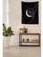 Güneş ve Ay Galaksi Uzay Yıkanabilir Leke Tutmaz Kumaş Duvar Örtüsü Duvar Halısı Tapestry 3