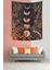 Ayın Evreleri Yıldızlar ve Çiçekler Leke Tutmaz Kumaş Duvar Örtüsü Duvar Halısı Tapestry 1