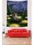 Van Gogh Yağlıboya Yıldızlı Geceler Leke Tutmaz Kumaş Duvar Örtüsü Duvar Halısı Tapestry 1